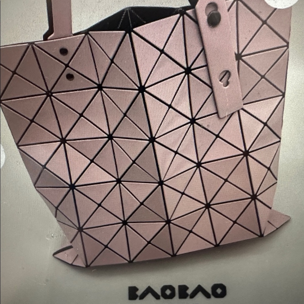 Bao Bao/ Issey Muyake Geometric Pink Tote Bag